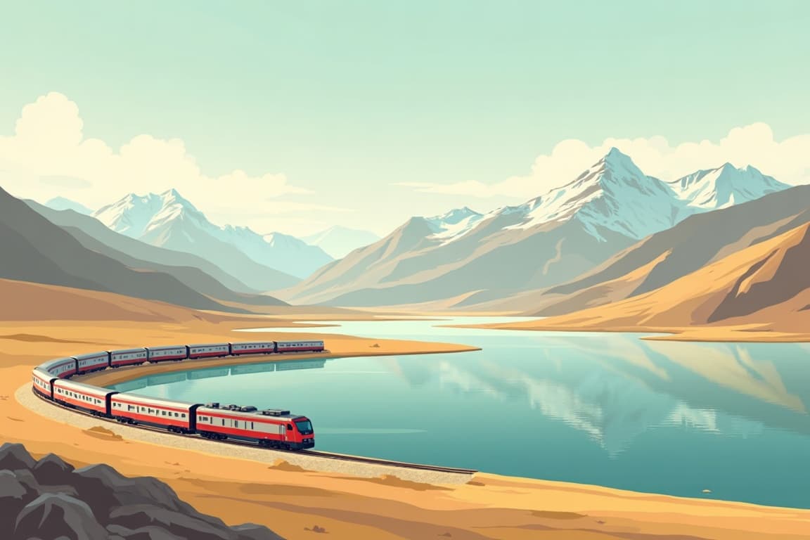 Illustration of 12 Days Xi'an Lhasa EBC Train Tour