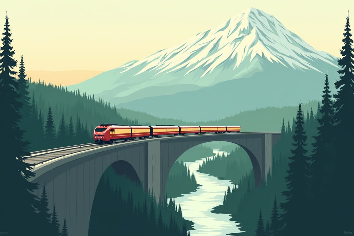 Illustration of 4 Day Denali Rail Explorer