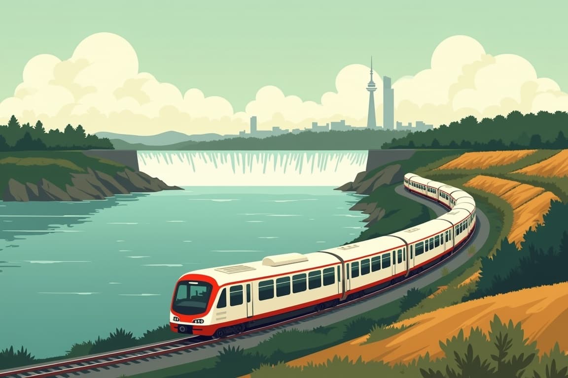 Illustration of 6 Day Ontario by Rail
