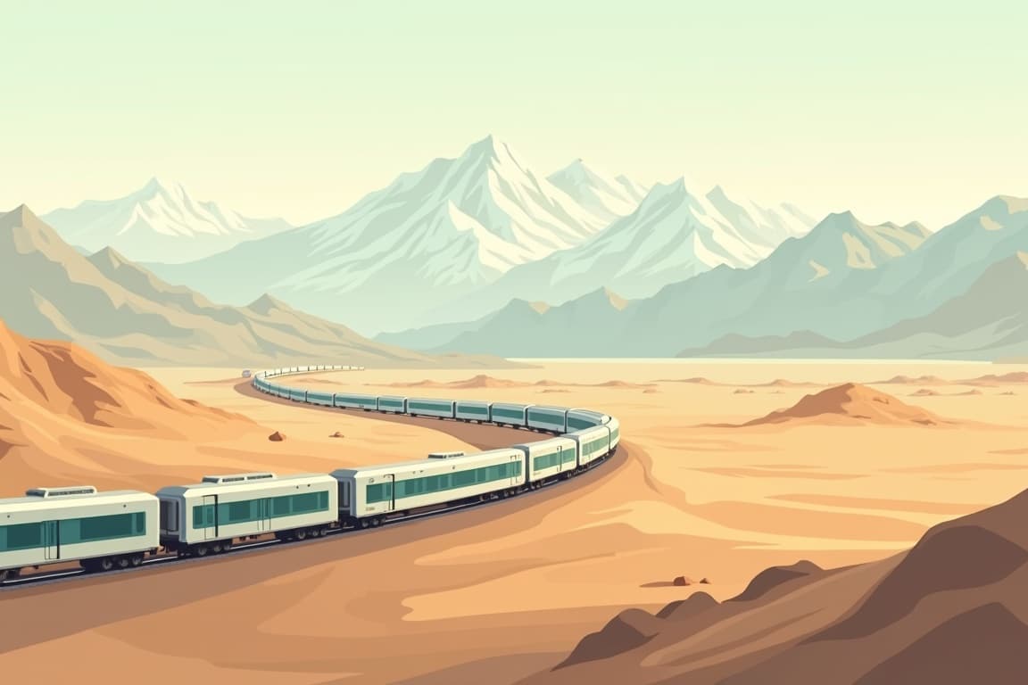 Illustration of 7 Days Lanzhou Tibet Train Tour