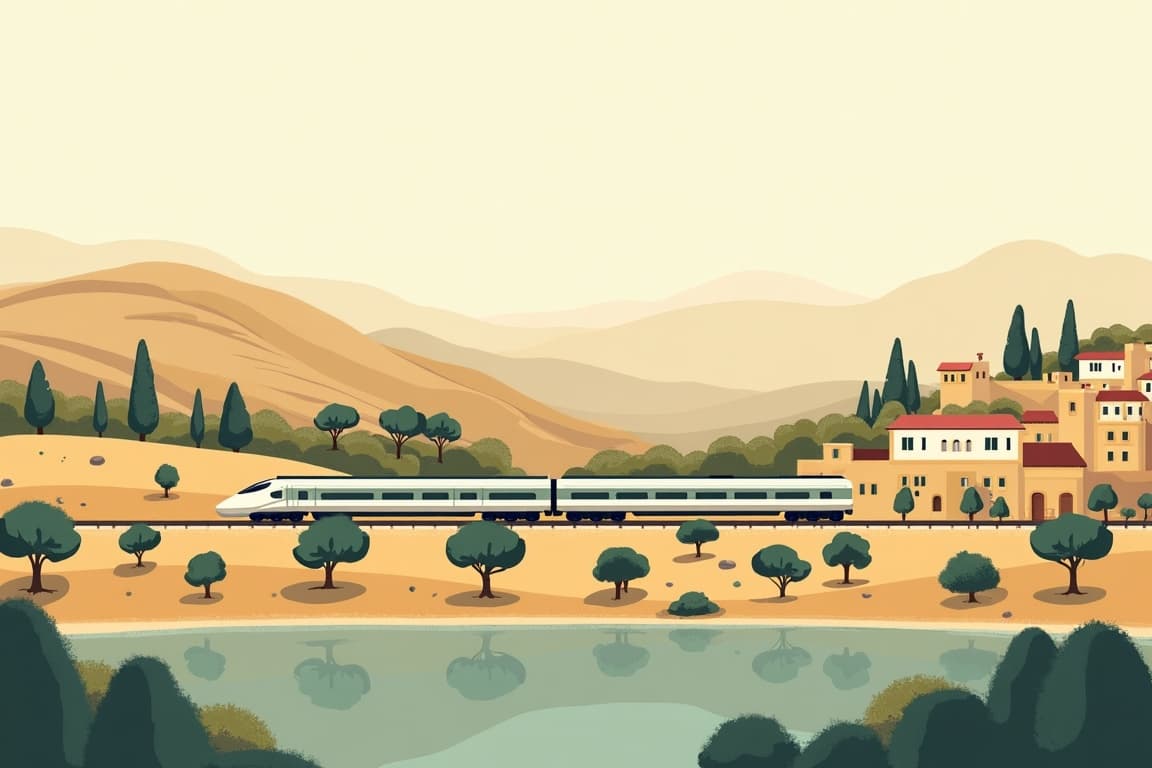 Illustration of Al Andalus: Seville - Madrid