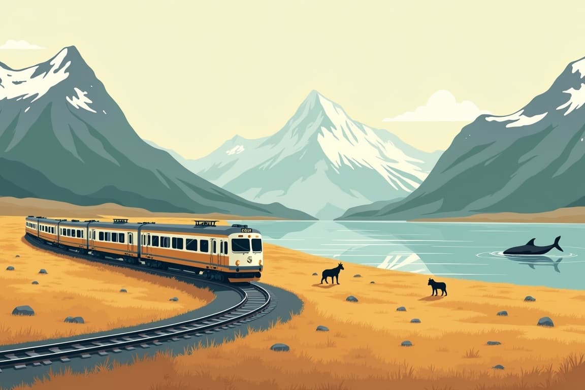 Illustration of Alaska Wildlife Safari
