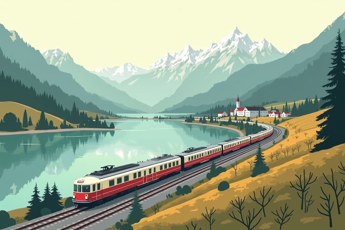 Illustration of Alpine Escape
