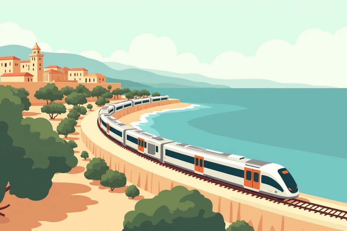 Illustration of Antibes and Nice