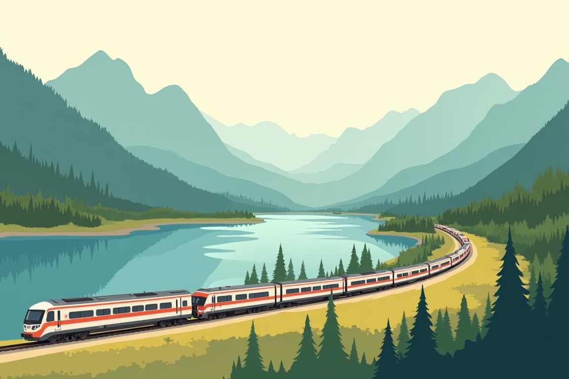 Illustration of Around Europe by Train
