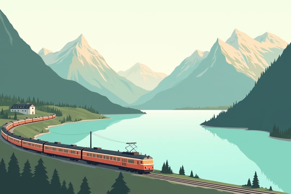 Illustration of Austria & Switzerland: 2 Weeks
