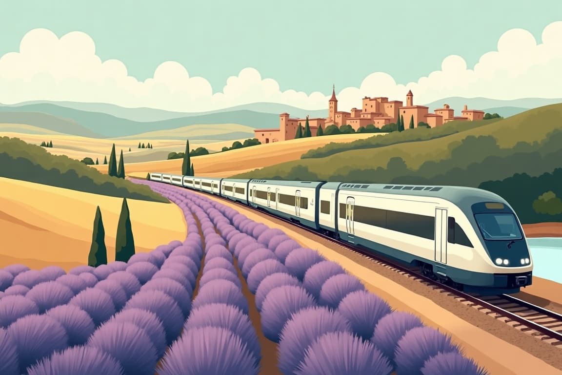 Illustration of Avignon by First Class Rail