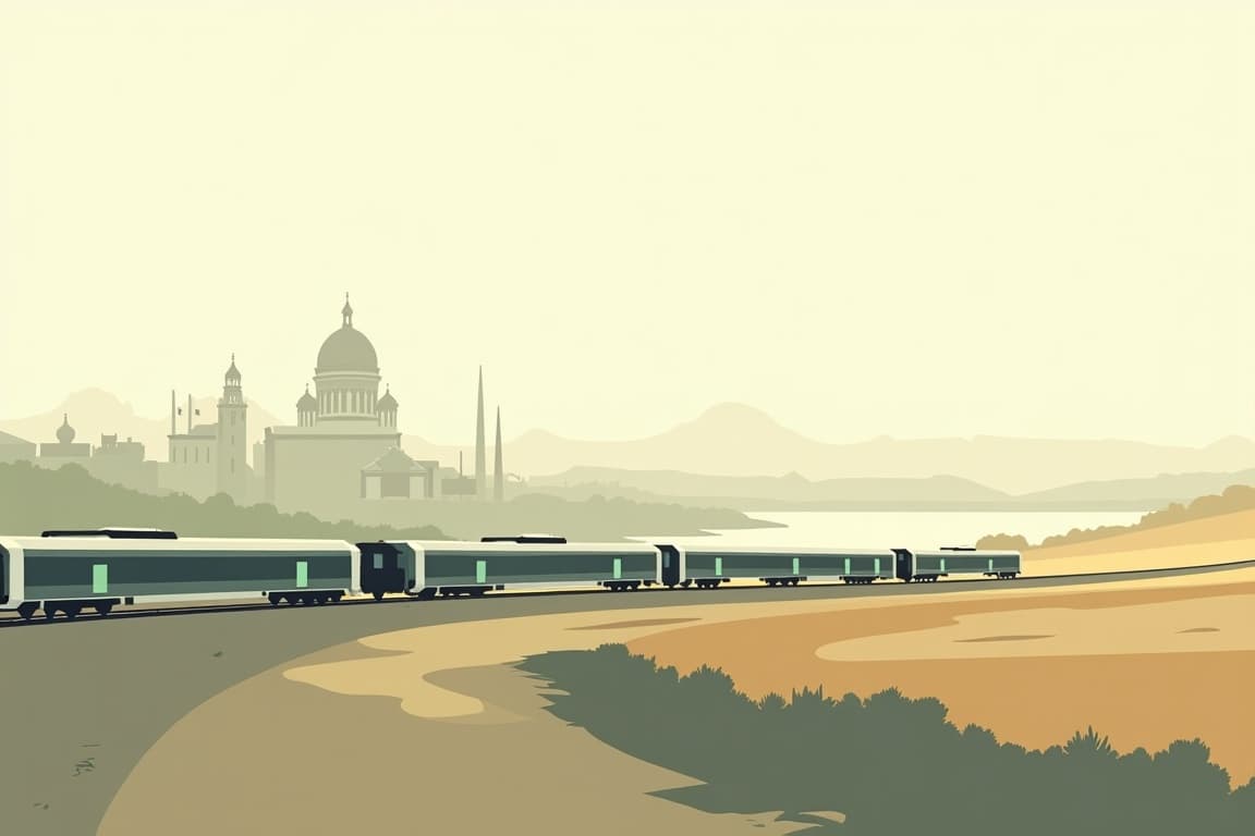 Illustration of Berlin, Krakow & Budapest