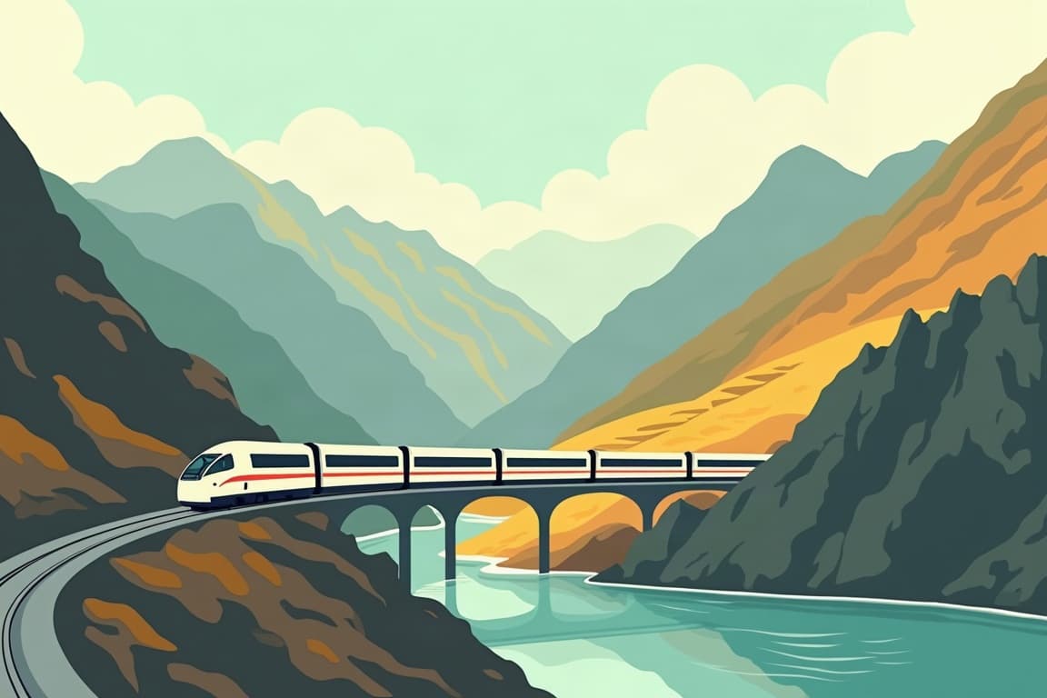 Illustration of Bernina Express Classic