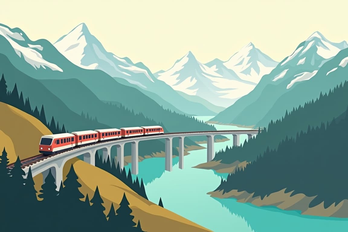 Illustration of Bernina Express