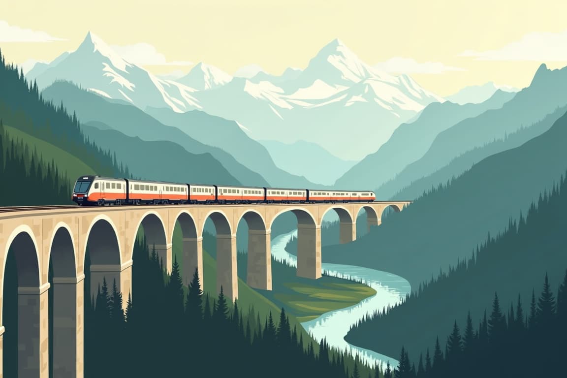 Illustration of Bernina Express