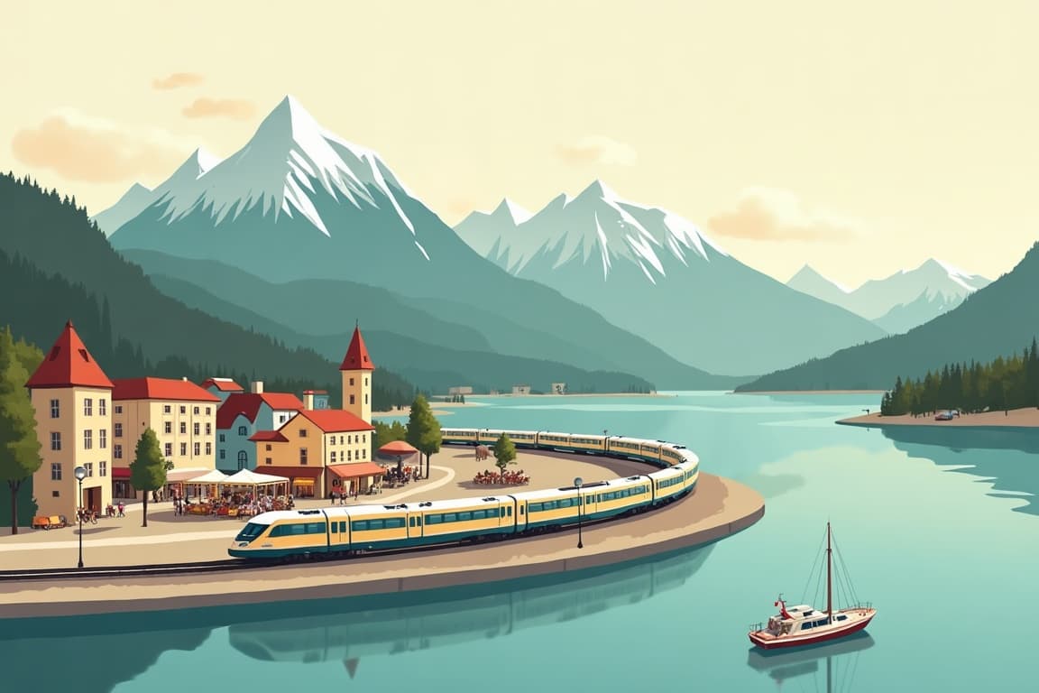 Illustration of Bodensee Christmas Markets
