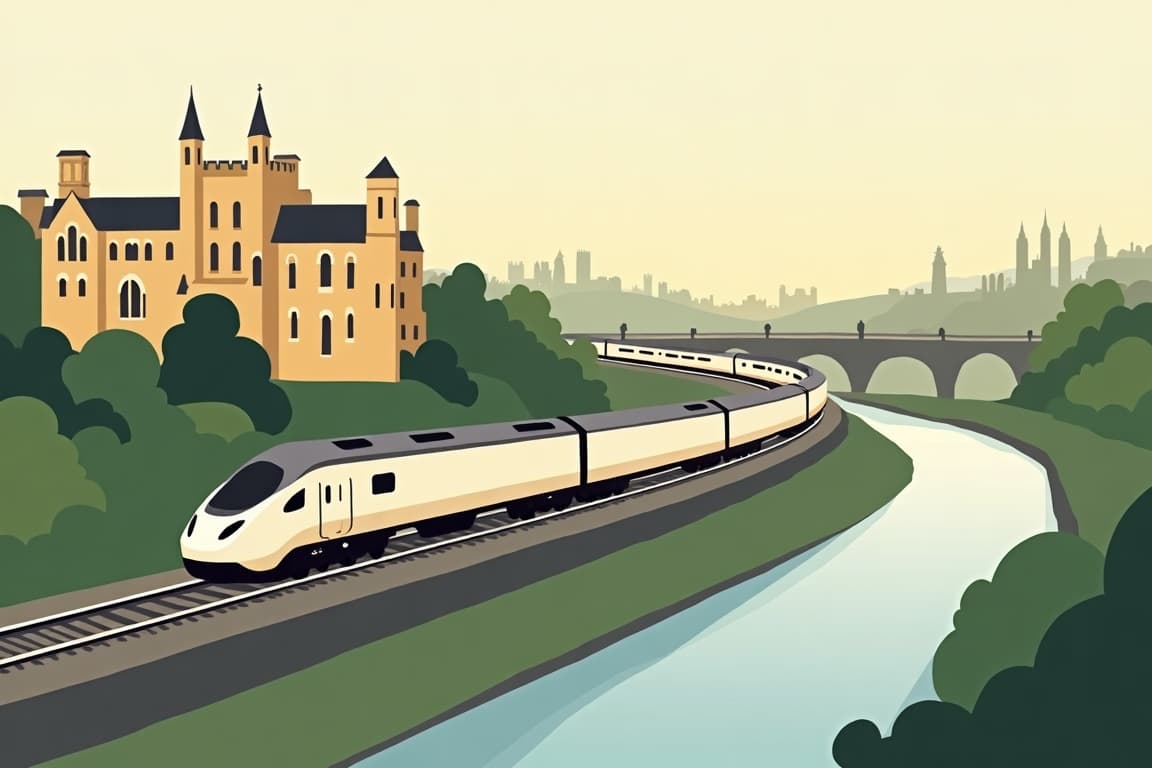 Illustration of British Pullman Train: London