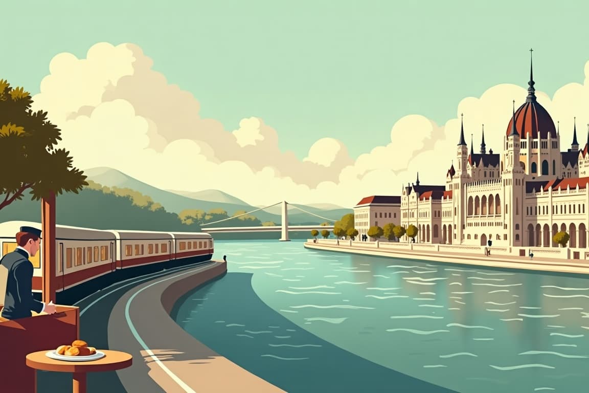Illustration of Budapest to Paris