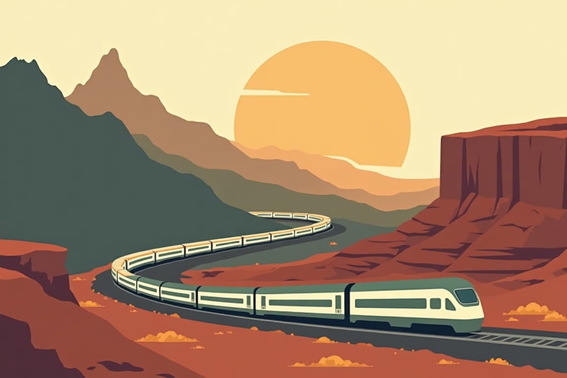 Illustration of California Zephyr Rail Experience