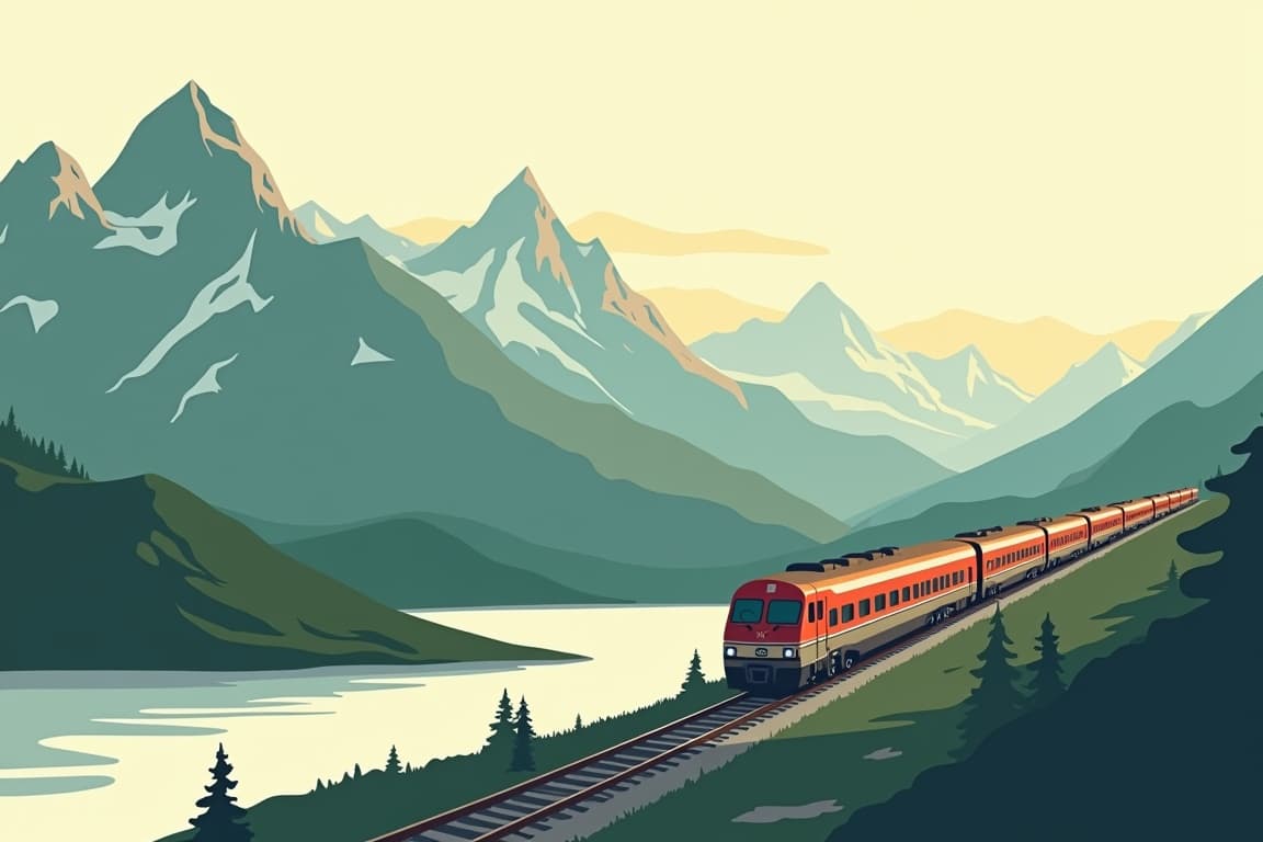 Illustration of Canada Coast to Coast