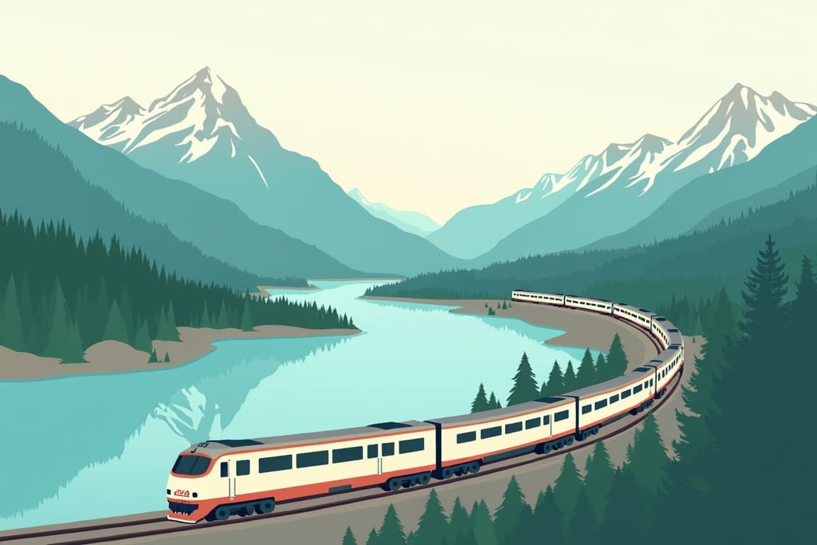 Illustration of Canada Grand Rail Odyssey (Eastbound)