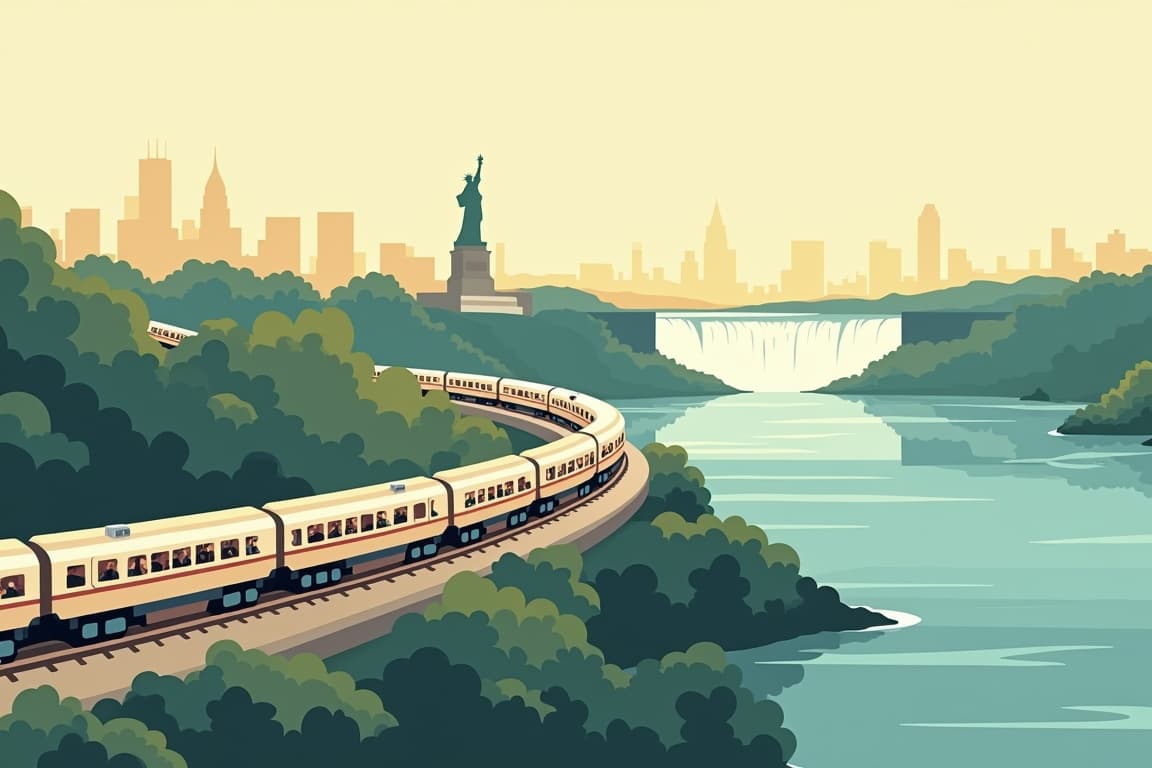 Illustration of Canada to Broadway