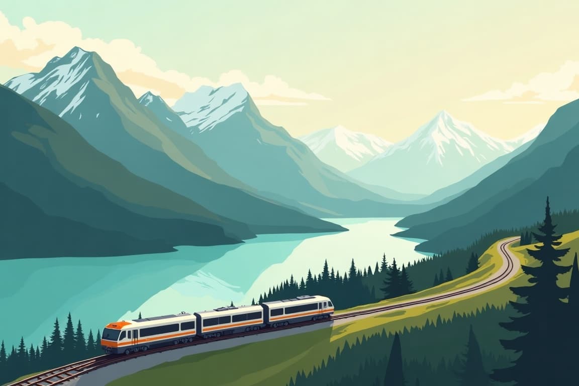 Illustration of Canadian Rockies Explorer