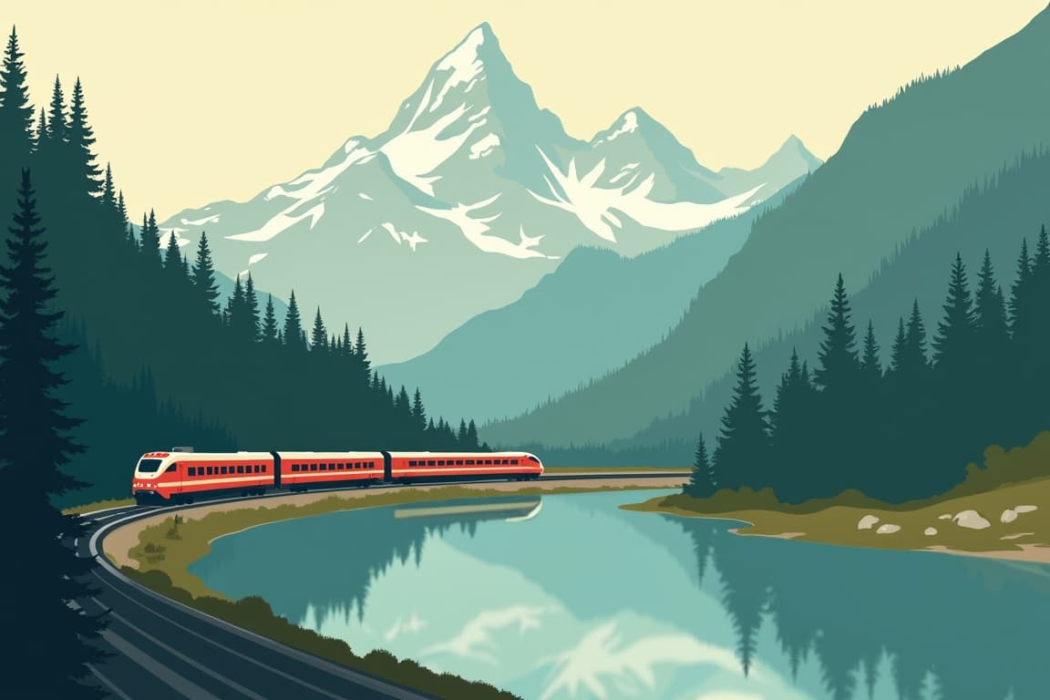 Illustration of Canadian Rockies Getaway