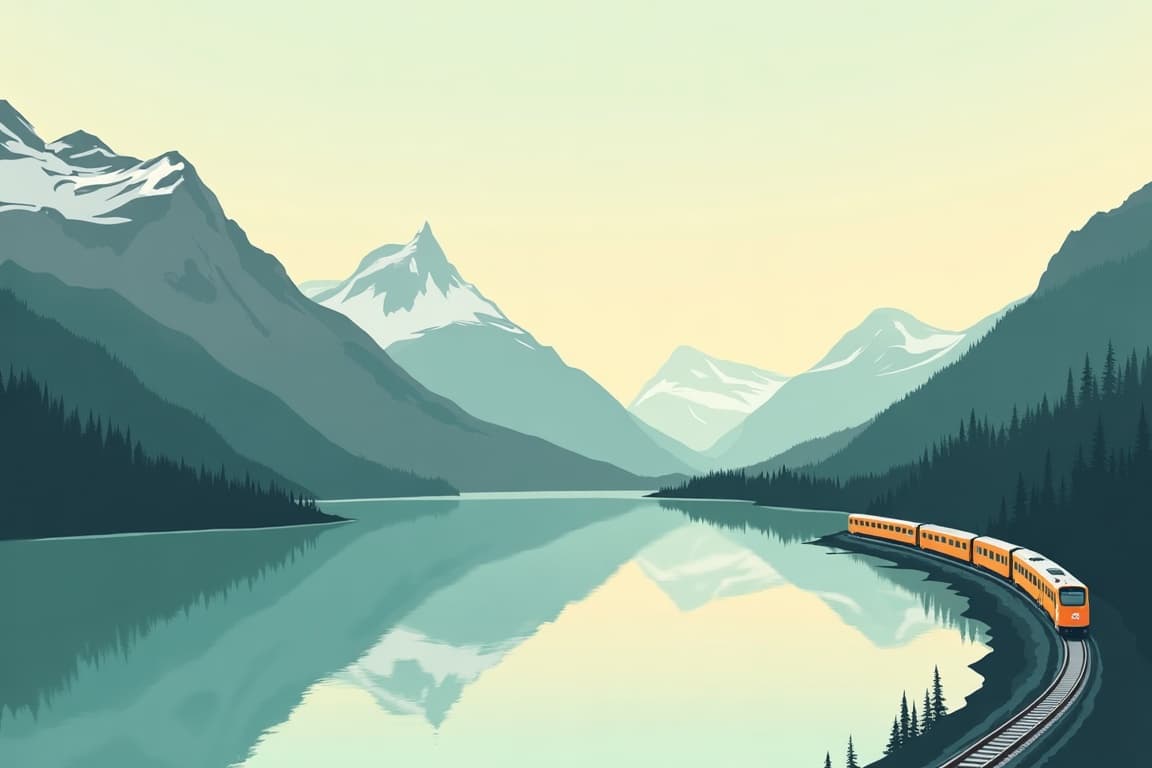 Illustration of Canadian Rockies Summer Discovery