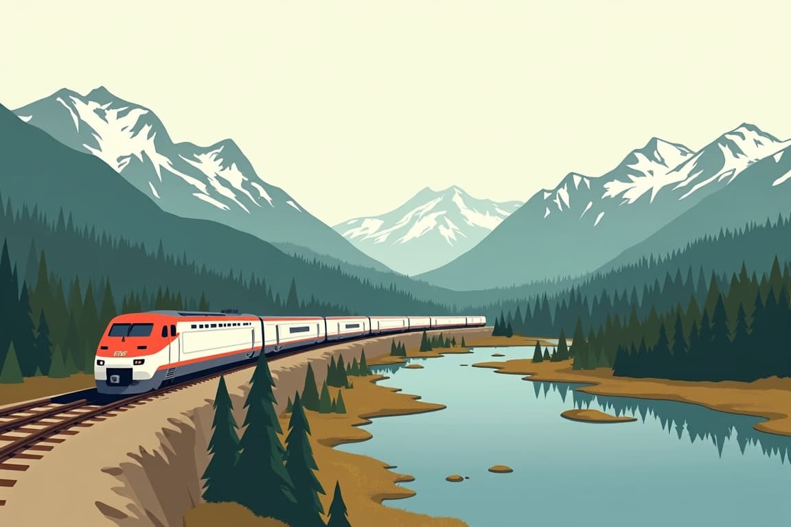 Illustration of Canadian Snow Train