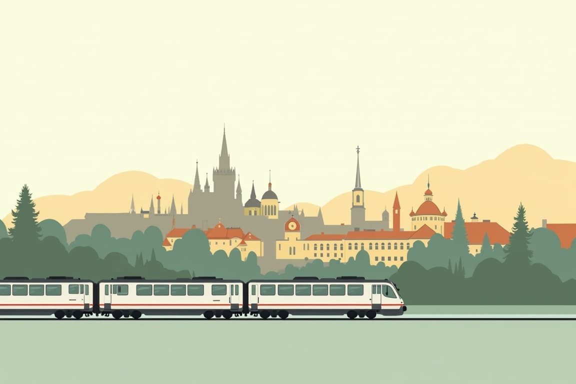 Illustration of Capitals & Castles Group Tour