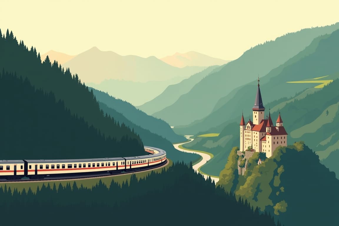 Illustration of Castles of Transylvania