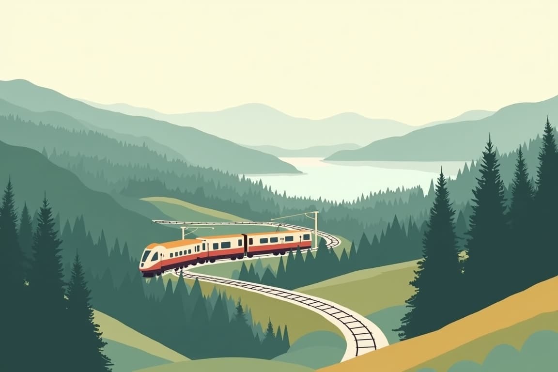 Illustration of Central Europe to the Adriatic