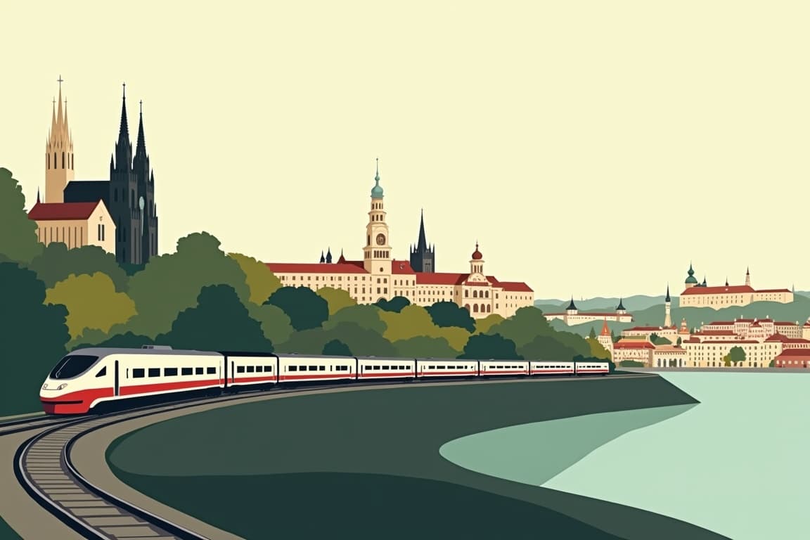 Illustration of Central Europe