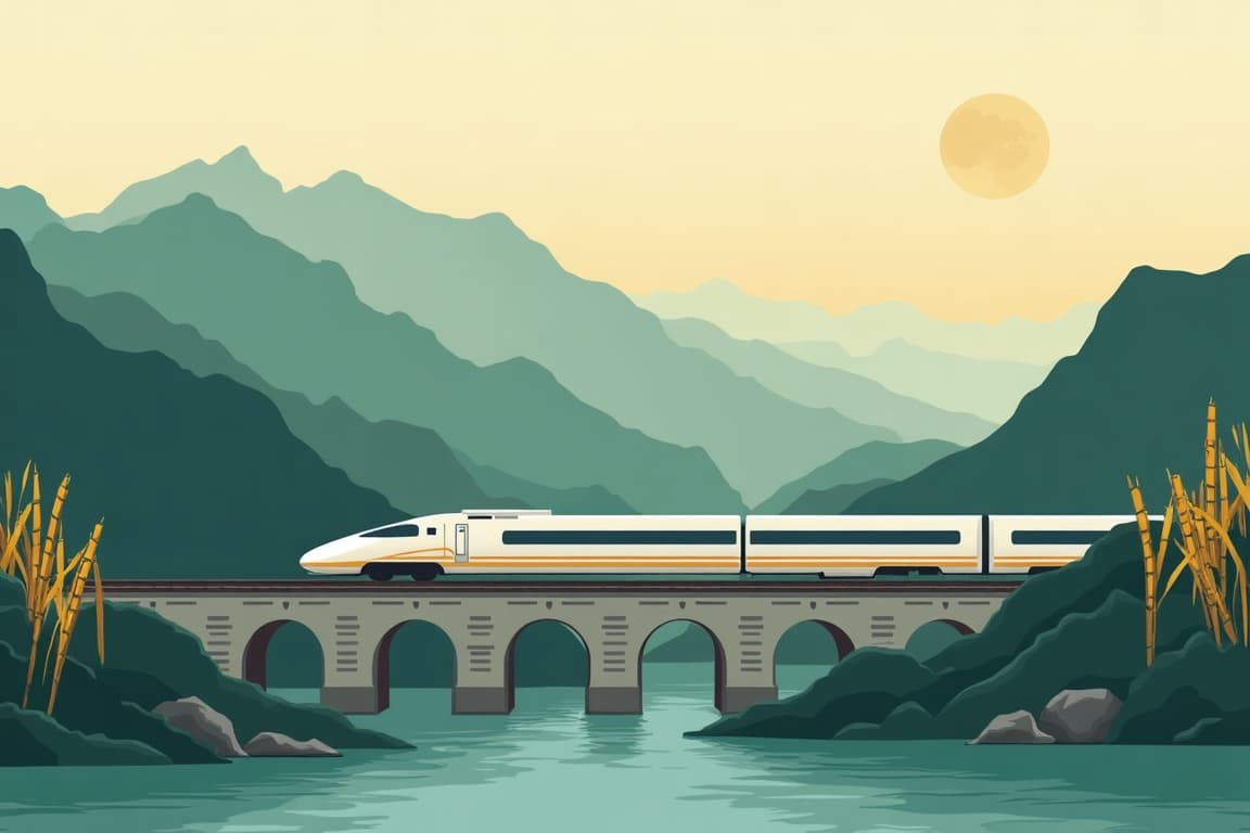 Illustration of China in Your Hand