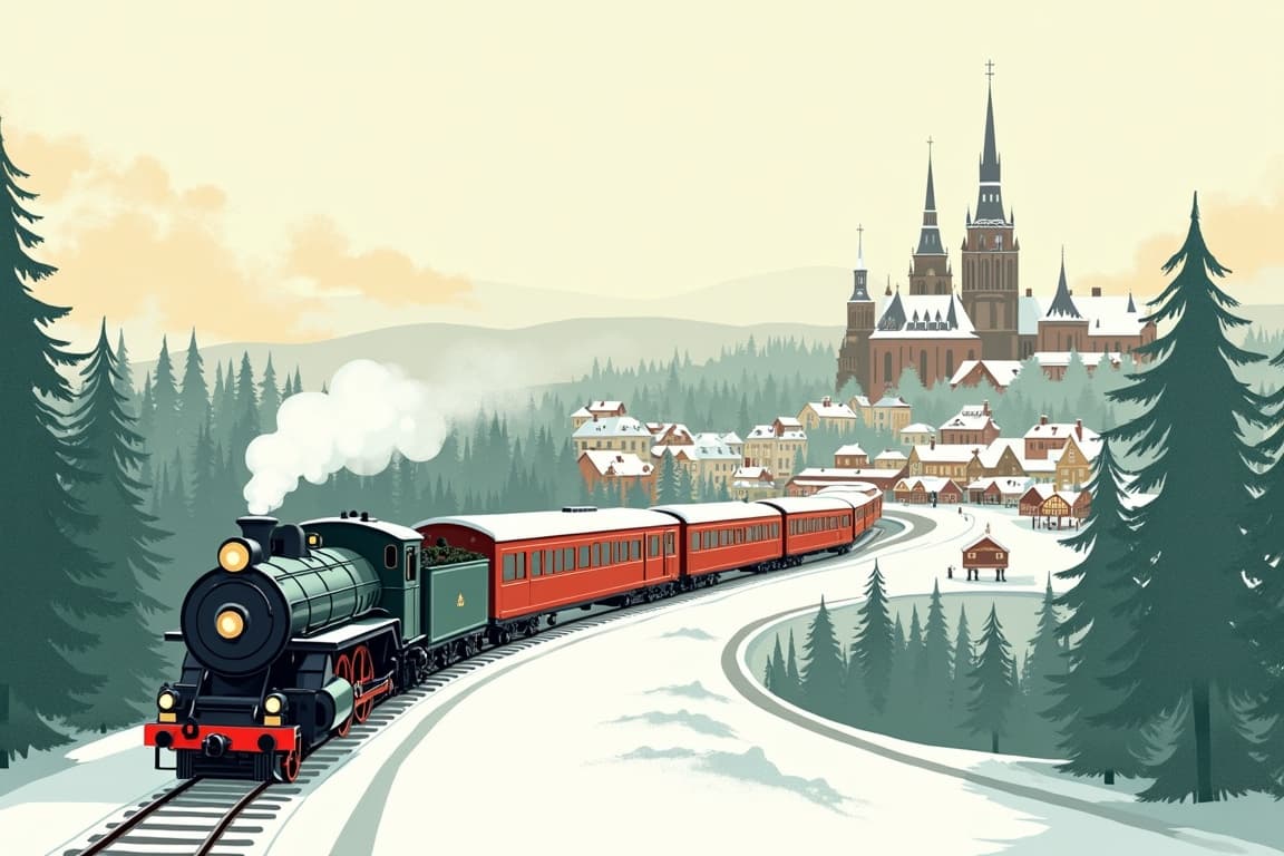 Illustration of Christmas Market – Dresden