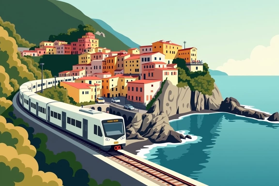 Illustration of Cinque Terre Hotels