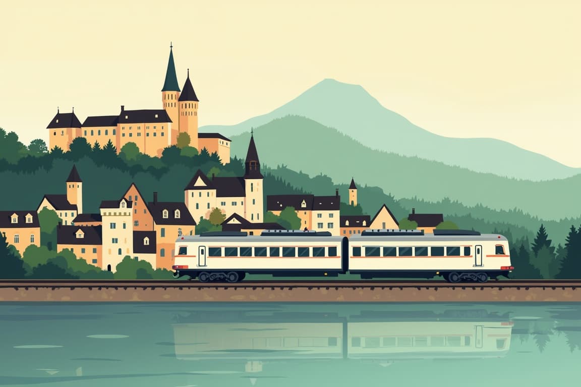 Illustration of City break in Salzburg