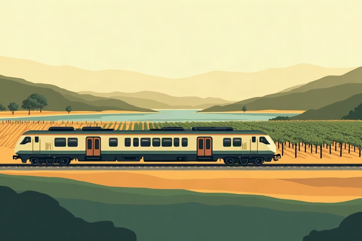 Illustration of City to Cellar Door
