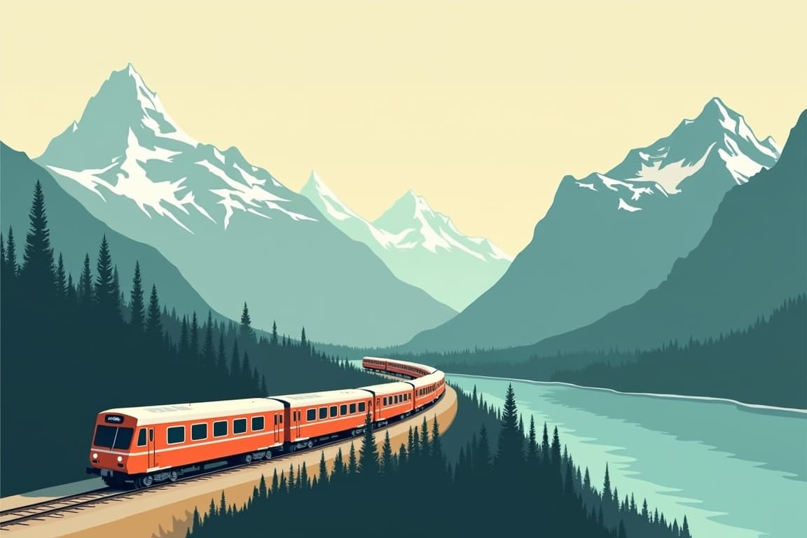 Illustration of Classic Canada Coast to Coast