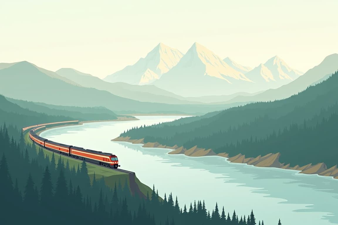 Illustration of Classic Canadian Rail Odyssey