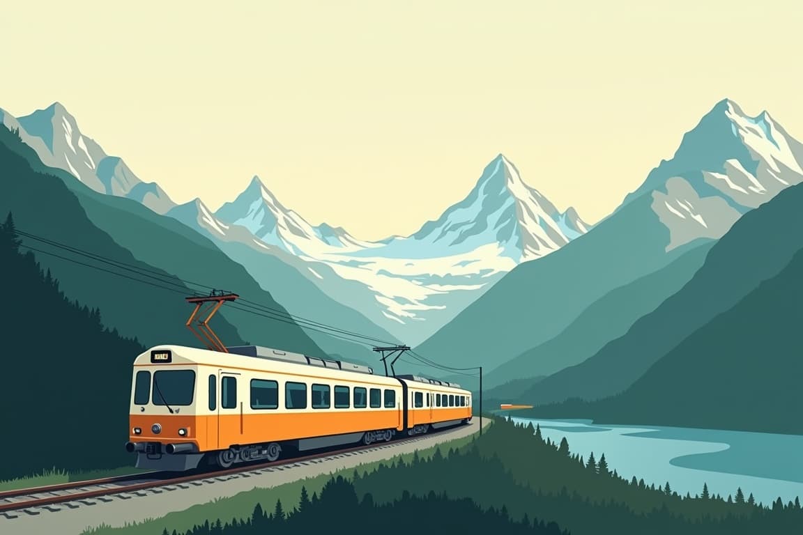 Illustration of Classic Switzerland