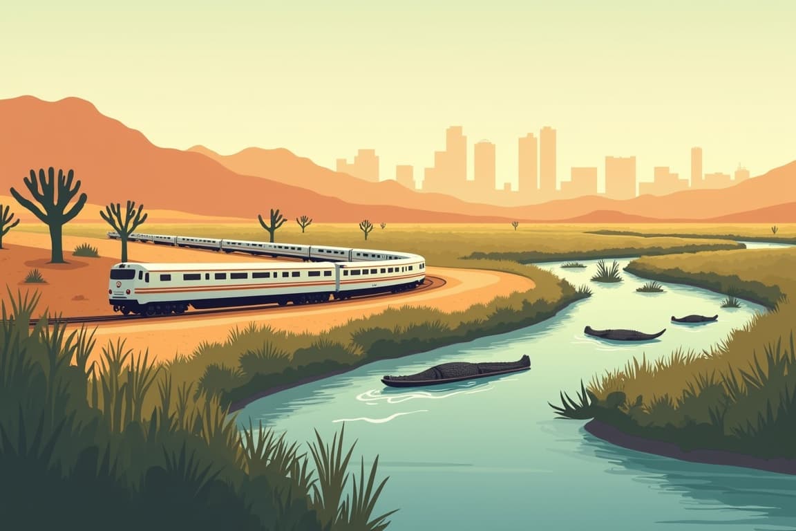 Illustration of Coast to Coast - Southern Rails