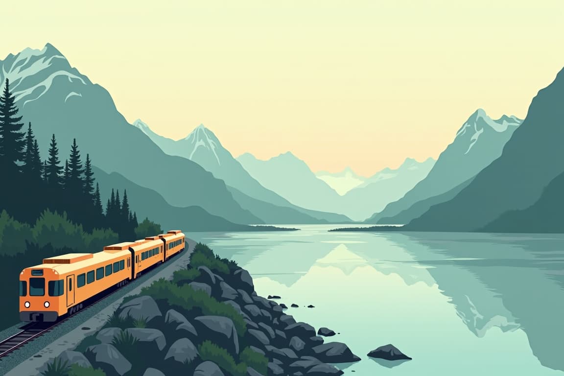 Illustration of Coastal Classic Train
