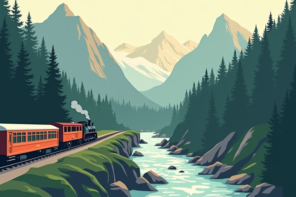 Illustration of Colorado Rail Experience