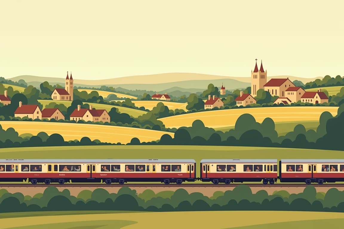 Illustration of Cotswolds Villages