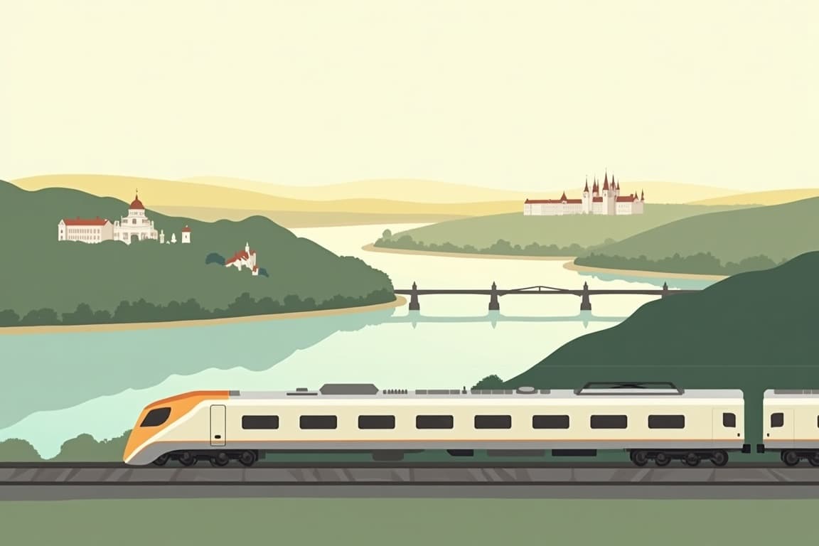 Illustration of Danube Tour: Budapest to Prague
