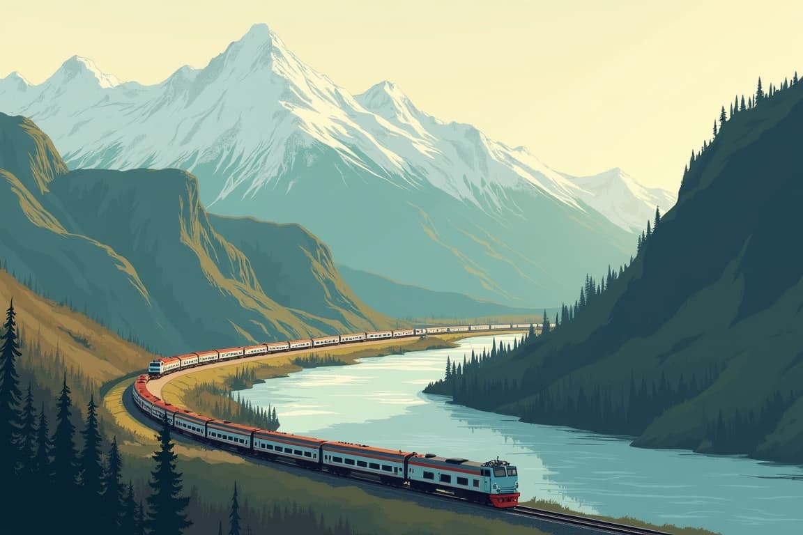 Illustration of Denali Star Train