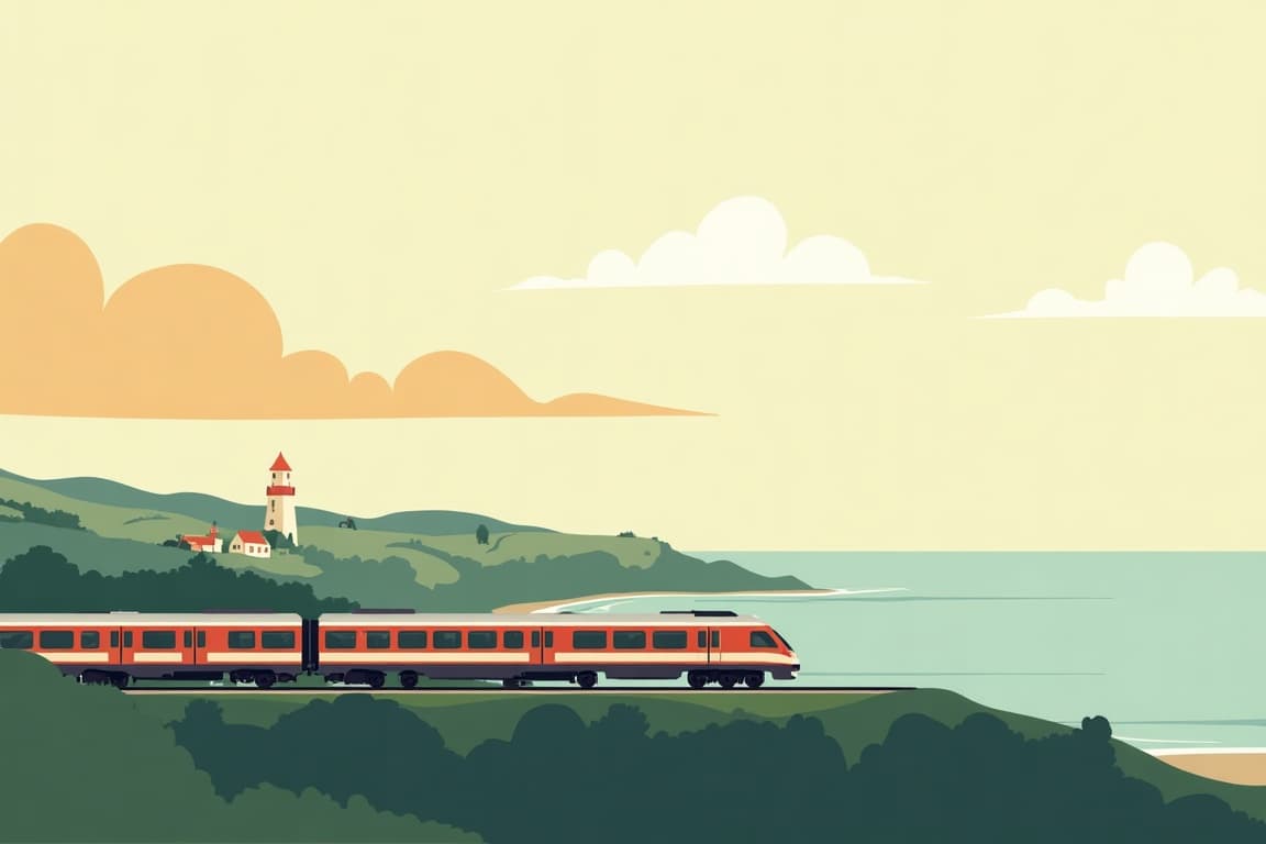 Illustration of Dublin and Belfast by Rail