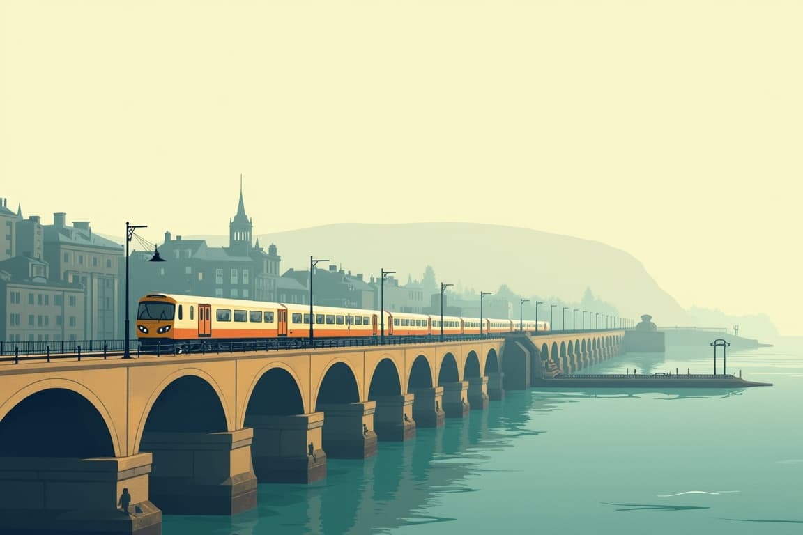 Illustration of Dublin and South Wales