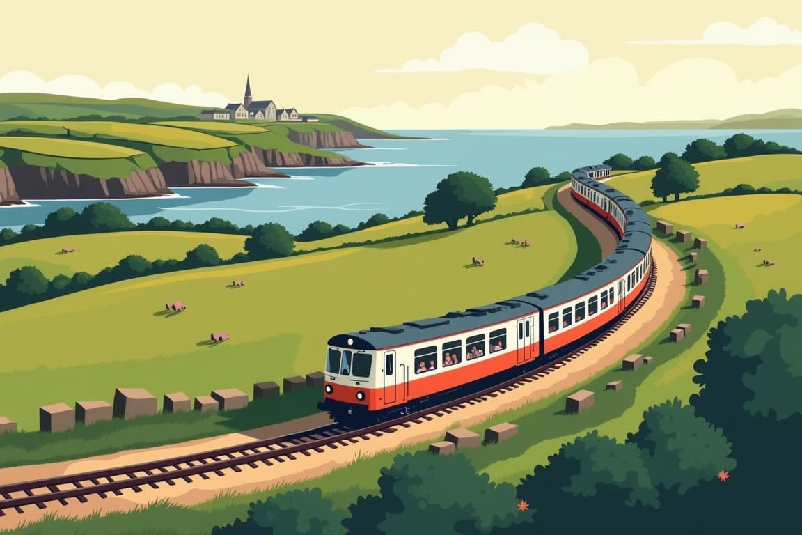 Illustration of Dublin, Cork, Killarney, and Cobh