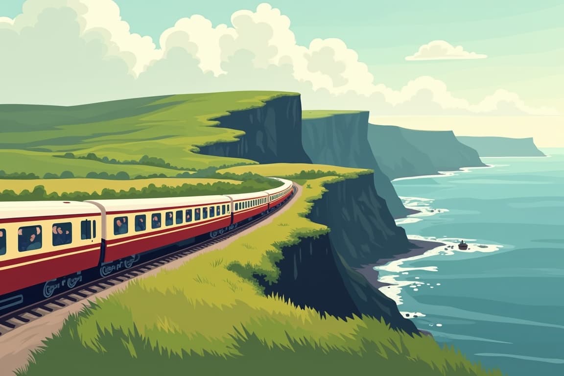 Illustration of Dublin, Killarney, and Galway