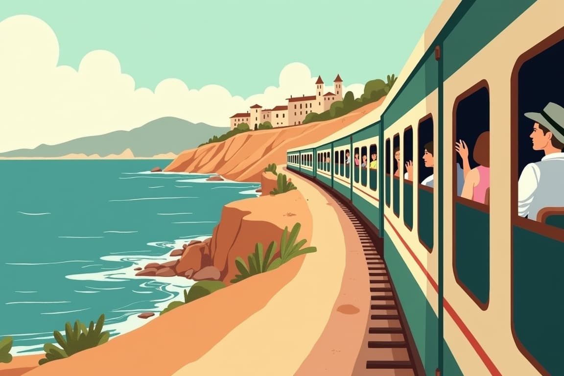 Illustration of Dublin, London, Paris and Barcelona