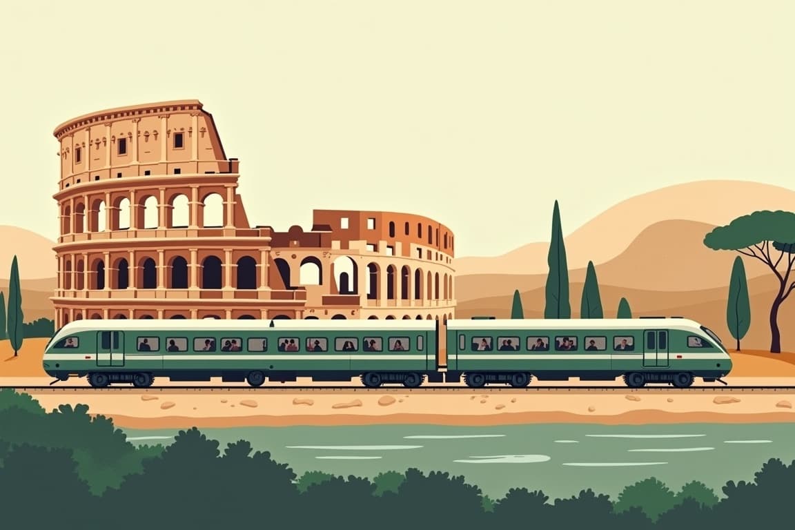 Illustration of Dublin to Rome - European Classic
